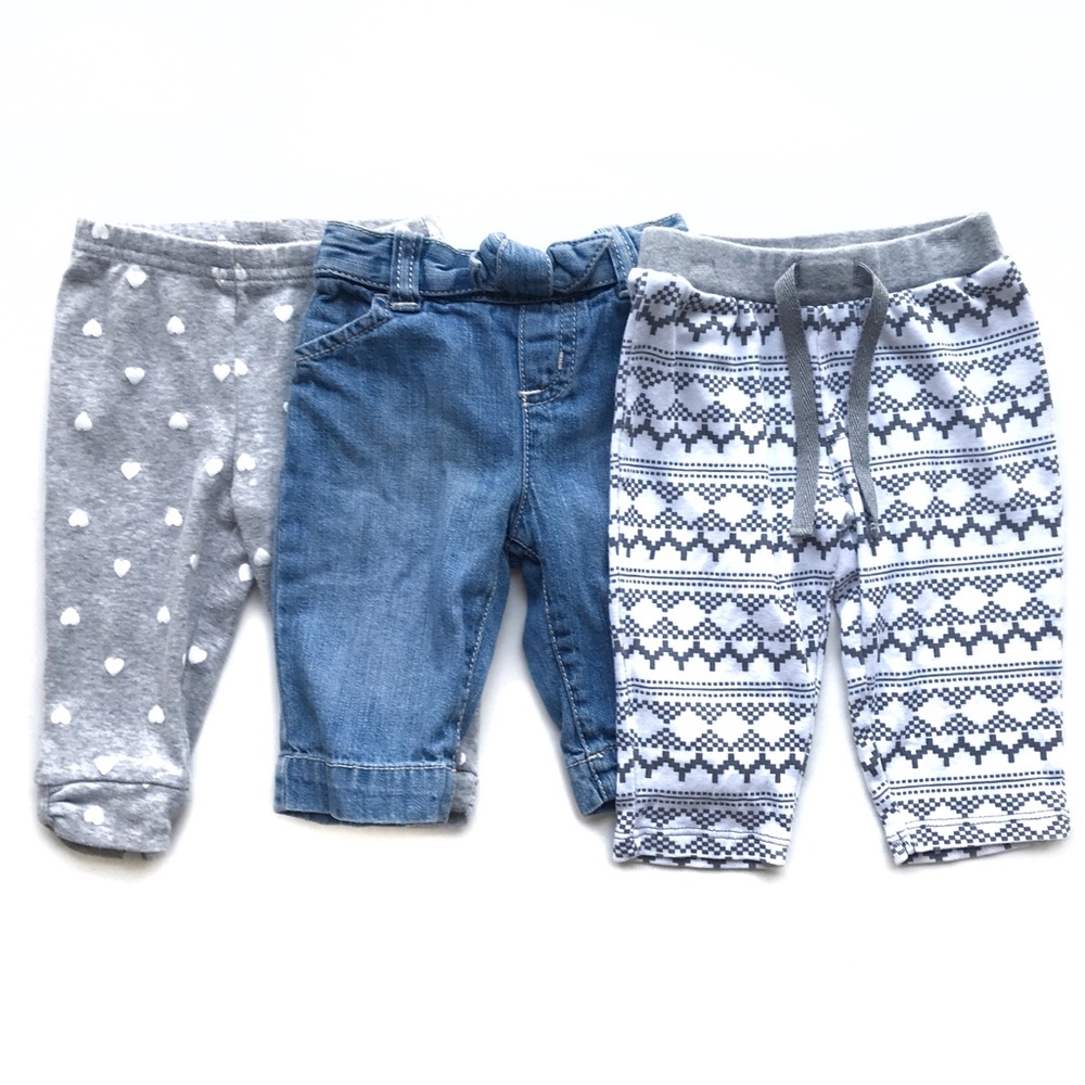 Carters ON Nordstrom Baby Girl Bottoms Bundle 3 Mo